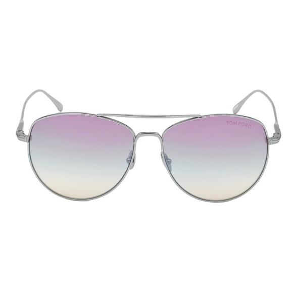 Tom Ford Accessories - NIB TOM FORD Milla Aviators 59mm in Silver Violet